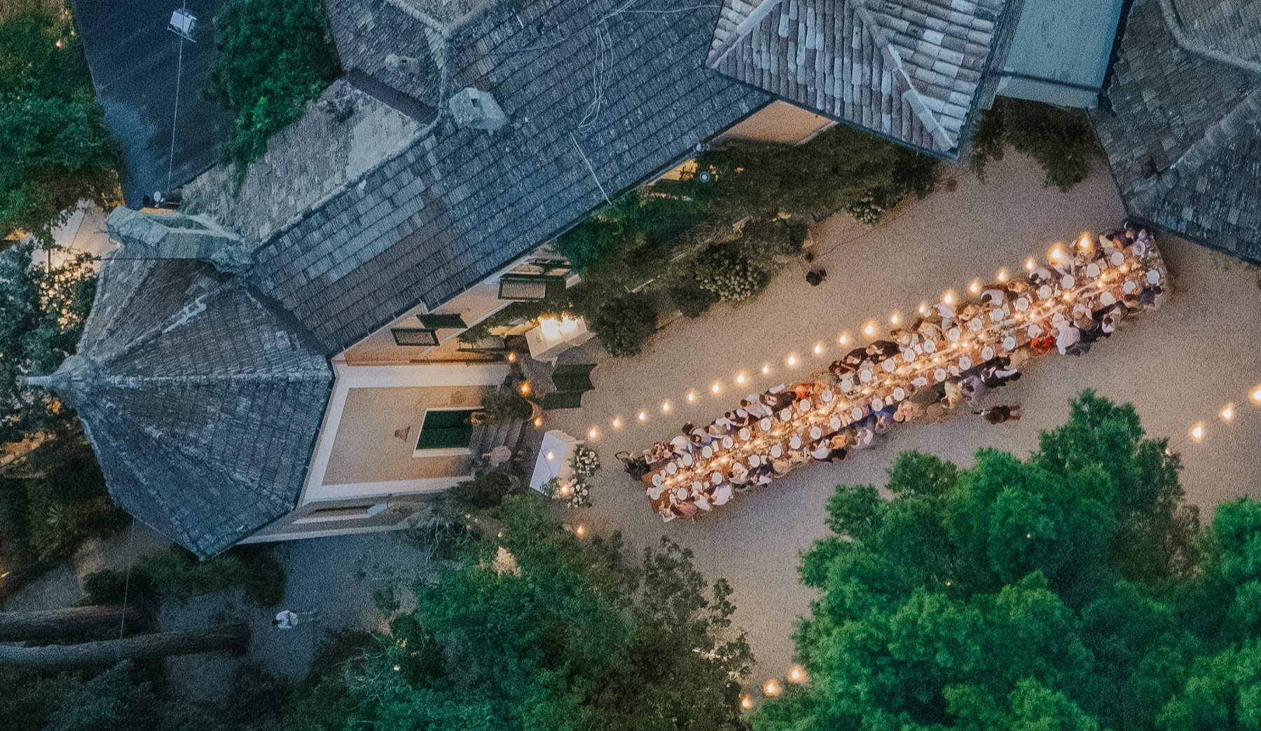 Ужин в саду Villa Giulia
